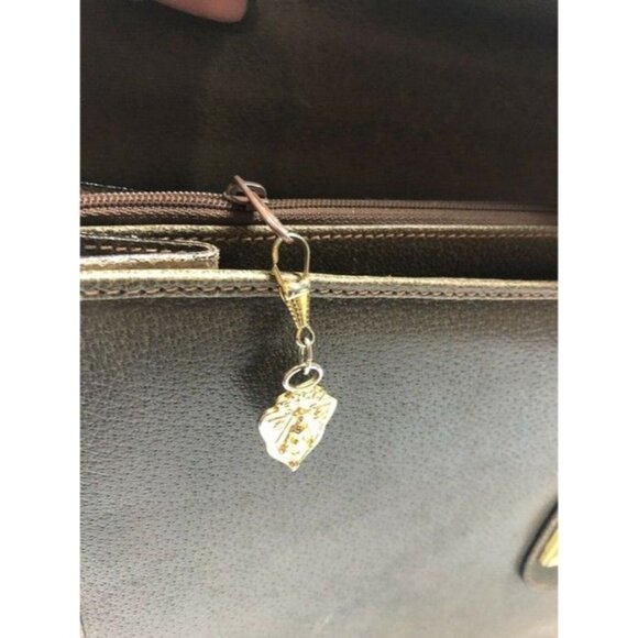 Gucci GG Supreme Brown Leather Briefcase/Portfolio - Picture 2 of 12